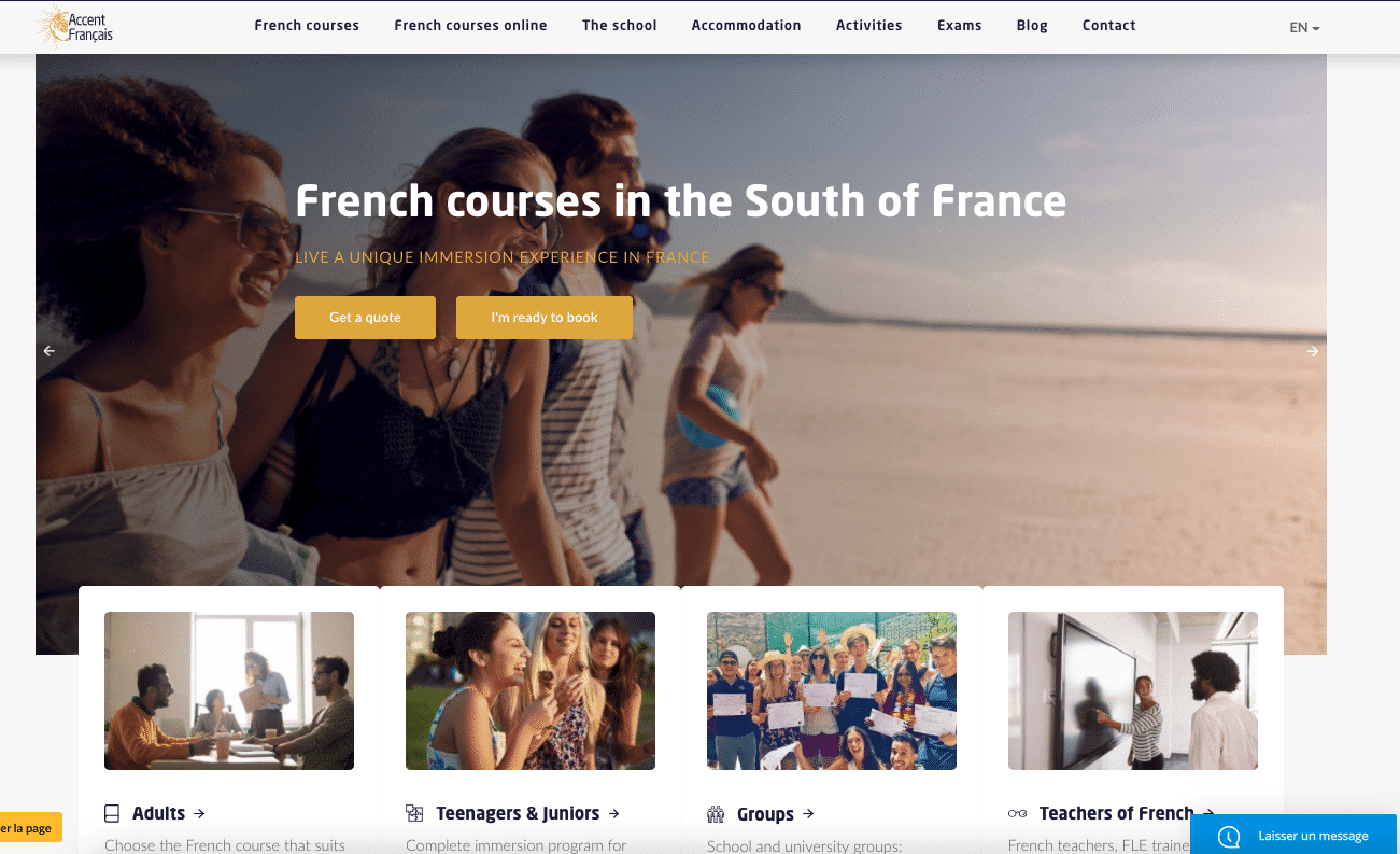 New site web Accent Français